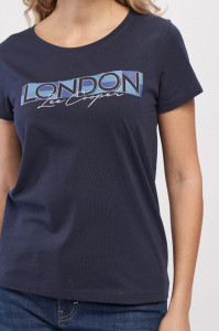 Lee Cooper - Tricou dama cu imprimeu si logo
