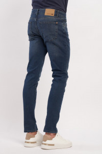 Kenvelo - Blugi slim fit de barbat cu aspect usor prespalat
