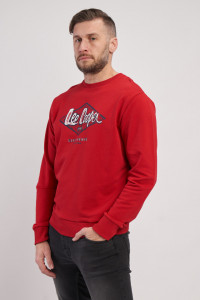 Lee Cooper - Hanorac barbat cu logo si maneca lunga