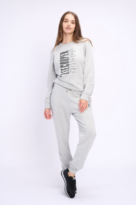 Lee Cooper - Pantaloni de trening dama cu logo de culoare uni