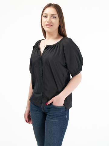 Martinez by Timeout - Camasa fluida oversize cu decolteu la baza gatului
