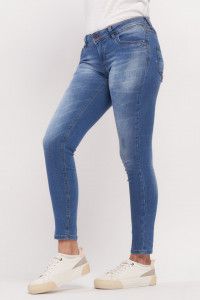 Timeout - Blugi de dama skinny cu aspect decolorat