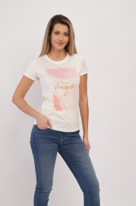 Timeout - Tricou maneca scurta dama cu text aplicat