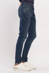 Kenvelo - Blugi slim fit de barbat cu aspect usor prespalat