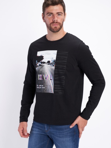 Kenvelo - Bluza barbat cu imagine si logo