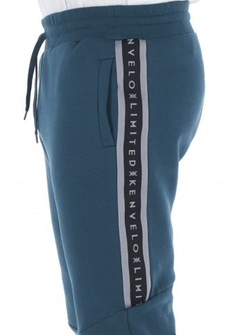 KVL - Pantaloni de trening barbat cu banda logo in lateral