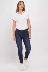 Lee Cooper - Blugi dama push up de culoare inchisa cu aspect usor decolorat