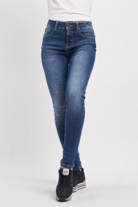 Lee Cooper - Blugi dama skinny cu aspect decolorat