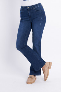 Lee Cooper - Blugi evazati dama cu logo atasat