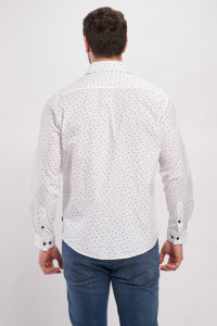 Lee Cooper - Camasa barbat regular cu maneca lunga cu model si buzunar