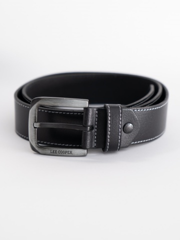 Lee Cooper - Curea din piele cu cusatura contrastanta