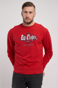 Lee Cooper - Hanorac barbat cu logo si maneca lunga