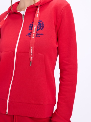 Lee Cooper - Hanorac dama cu gluga si detalii logo