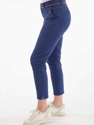 Lee Cooper - Pantaloni chino cu lungime 3/4 si detaliu brodat in talie