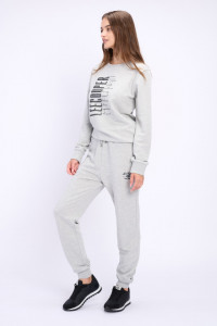Lee Cooper - Pantaloni de trening dama cu logo de culoare uni