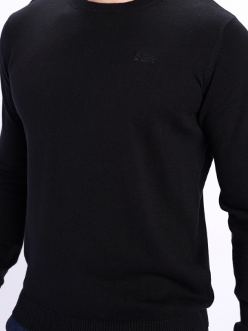 Lee Cooper - Pulover barbat din bumbac cu logo brodat