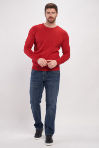 Lee Cooper - Pulover maneca lunga barbat cu logo si detalii in zona umerilor