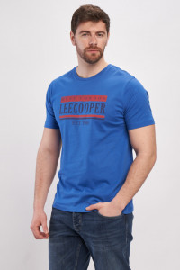 Lee Cooper - Tricou barbat din bumbac cu logo aplicat
