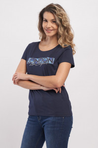 Lee Cooper - Tricou dama cu imprimeu si logo