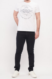 Timeout - Blugi barbat slim de culoare inchisa cu logo