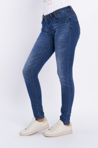 Timeout - Blugi dama slim fit de culoare deschisa