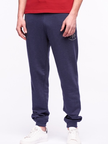 Timeout - Pantaloni de trening cu logo si snur ajustabil in talie