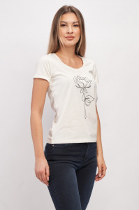 Timeout - Tricou cu maneca scurta dama cu tematica florala