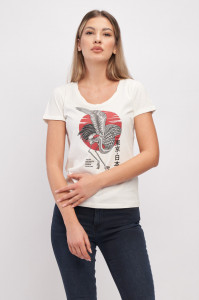 Timeout - Tricou maneca scurta dama cu mesaj motivational si imprimeu