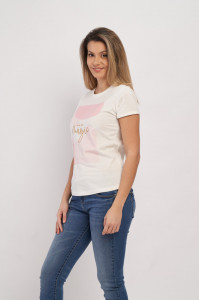 Timeout - Tricou maneca scurta dama cu text aplicat