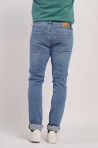 Kenvelo - Blugi barbati straight cu aspect usor prespalat