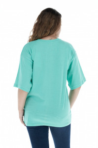 Kenvelo - Tricou dama oversize cu logo aplicat