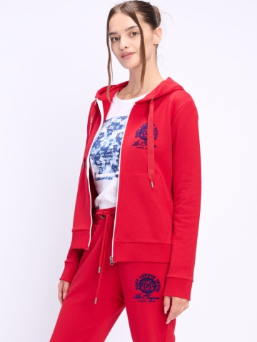 Lee Cooper - Hanorac dama cu gluga si detalii logo