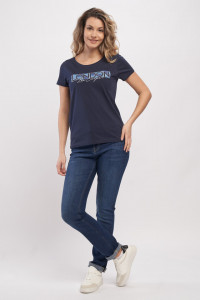 Lee Cooper - Tricou dama cu imprimeu si logo