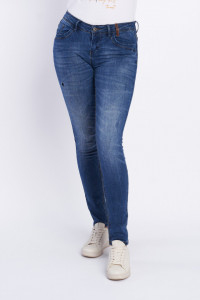 Timeout - Blugi dama slim fit de culoare deschisa