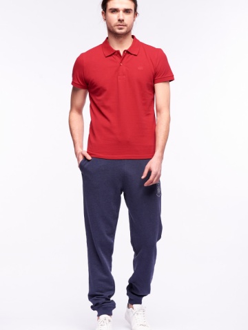 Timeout - Pantaloni de trening cu logo si snur ajustabil in talie