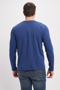 Kenvelo - Tricou maneca lunga barbati cu logo aplicat