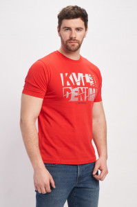 Kenvelo - Tricou maneca scurta barbat cu logo inscriptionat pe piept