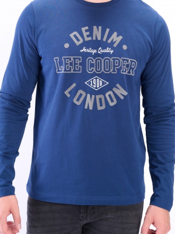 Lee Cooper - Bluza barbat cu maneca lunga si logo