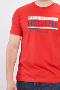 Lee Cooper - Tricou barbat din bumbac cu logo aplicat