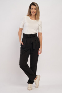 Timeout - Pantaloni lungi dama bufanti cu cordon pentru ajustare