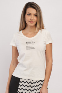 Timeout - Tricou cu maneca scurta dama cu mesaj text motivational