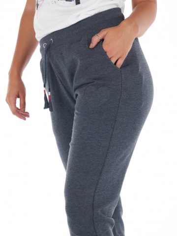 KVL - Pantaloni de trening dama cu buzunare si snur pentru ajustare