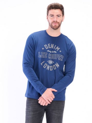 Lee Cooper - Bluza barbat cu maneca lunga si logo