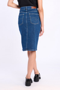 Lee Cooper - Fusta dama din denim pana la genunchi