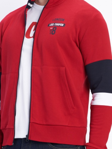 Lee Cooper - Hanorac barbat cu fermoar si logo
