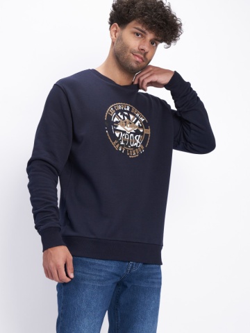 Lee Cooper - Hanorac barbat cu maneca lunga si logo