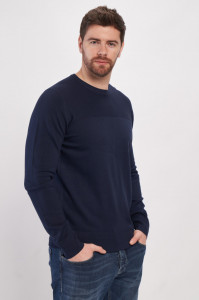 Lee Cooper - Pulover maneca lunga barbat cu detalii contrastante