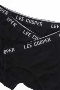Lee Cooper -Set 3 perechi de chiloti slip cu banda logo