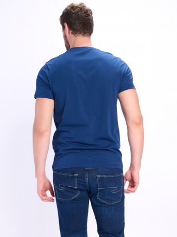 Lee Cooper - Tricou barbat din bumbac cu imprimeu si logo,