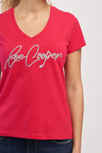 Lee Cooper - Tricou dama cu logo brodat